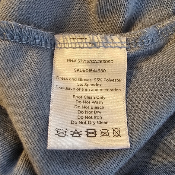 Disney Lilo & Stitch Blue Stitch Hooded Costume Dress Fitted Womens Size Medium - Picture 11 of 13